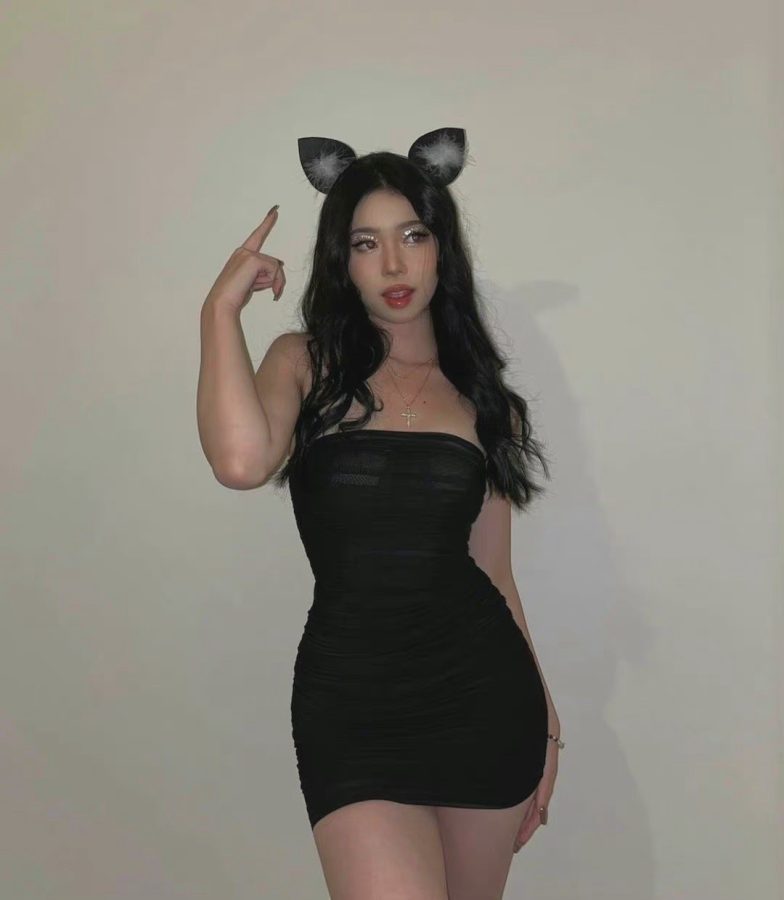 美女真人cosplay猫娘 眼妆cos.吐舌头格外性感_3