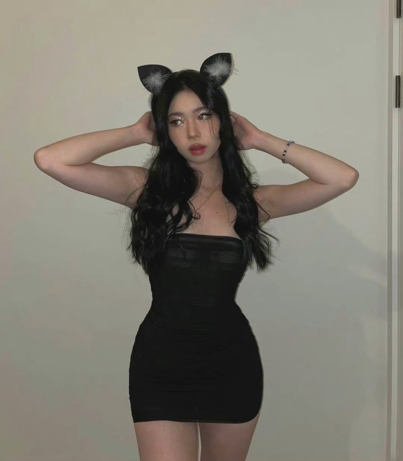 美女真人cosplay猫娘 眼妆cos.吐舌头格外性感_4
