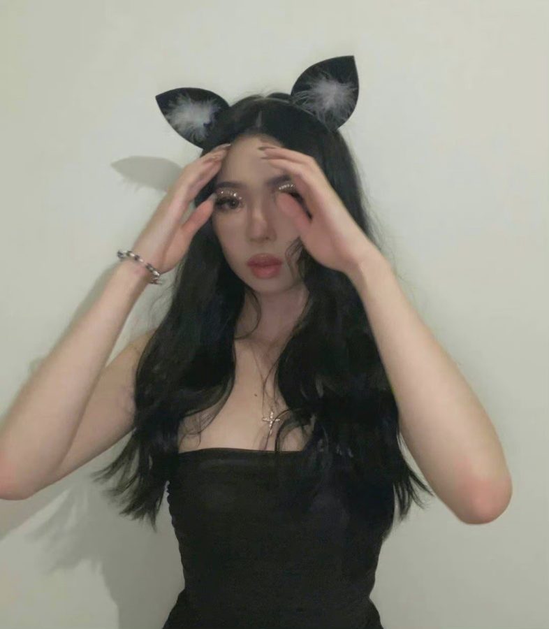 美女真人cosplay猫娘 眼妆cos.吐舌头格外性感_6