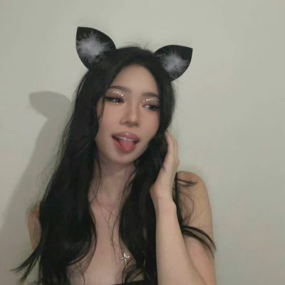 美女真人cosplay猫娘 眼妆cos.吐舌头格外性感