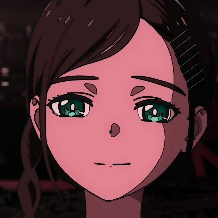 动漫《奇蛋物语》青沼宁瑠自裁头像 ，黑皮肤二次元女生头像_4