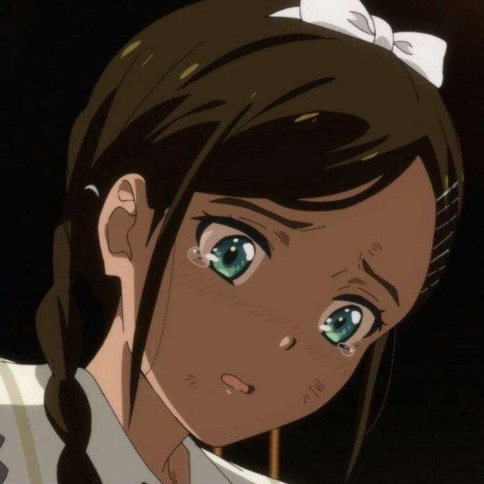 动漫《奇蛋物语》青沼宁瑠自裁头像 ，黑皮肤二次元女生头像_13