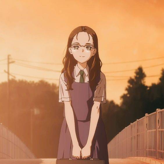 《奇蛋物语》长濑小糸头像，二次元眼镜女生头像_10
