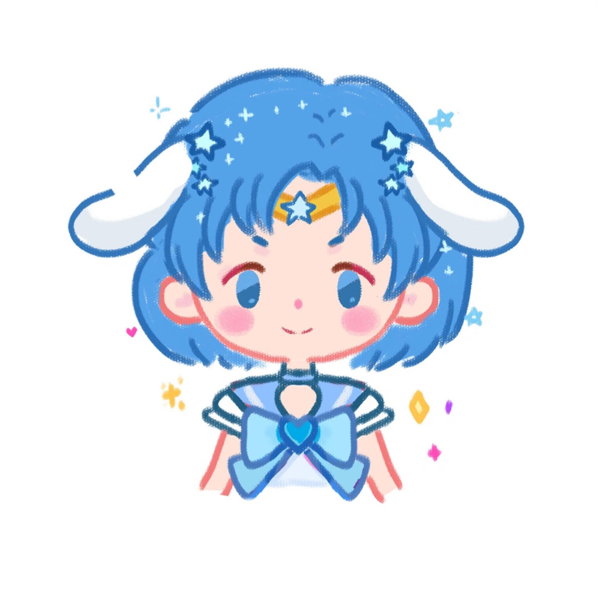 手绘《美少女战士》美站姐妹闺蜜萌星头像_8