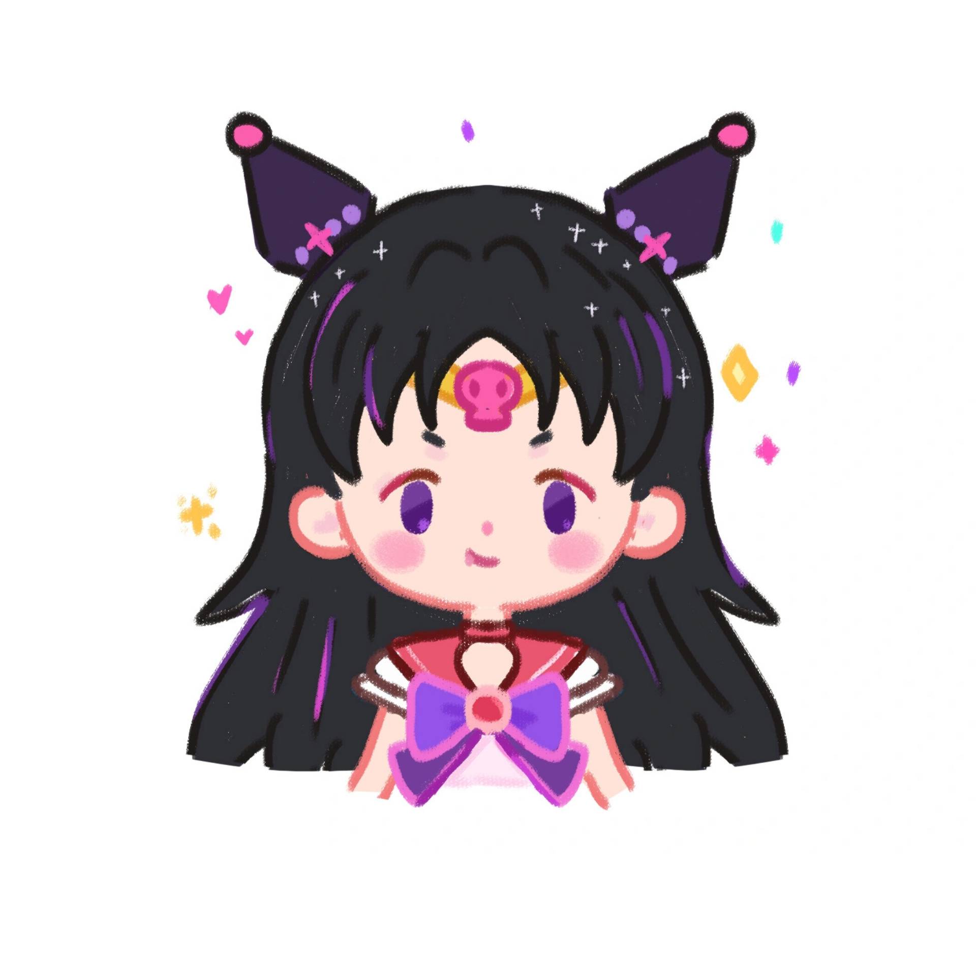 手绘《美少女战士》美站姐妹闺蜜萌星头像_4