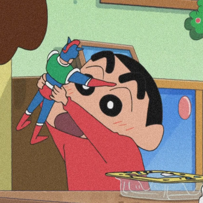 蜡笔小新玩动感超人头像_2