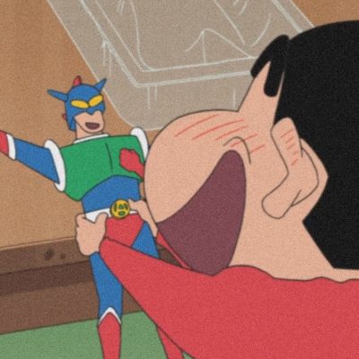 蜡笔小新玩动感超人头像