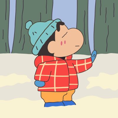 蜡笔小新和妮妮情侣头像 一人一张一左一右