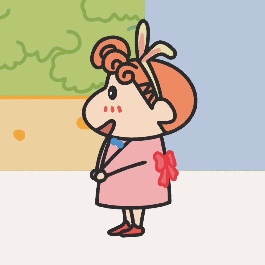 蜡笔小新和妮妮情侣头像 一人一张一左一右_4