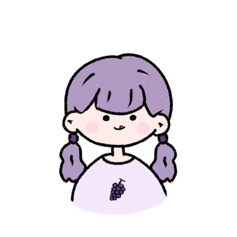 可爱的卡通豆豆眼水果女孩闺蜜头像_4