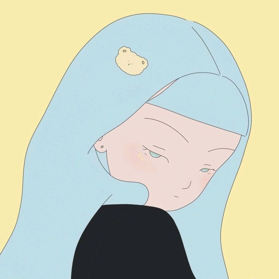 二次元卡通辣目洋子女生闺蜜头像_2