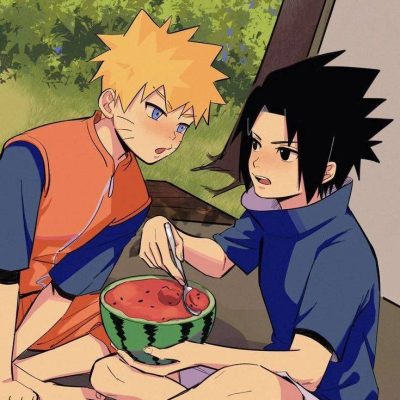 佐鸣sasunaru情侣头像 宇智波佐助和鸣人cp头像