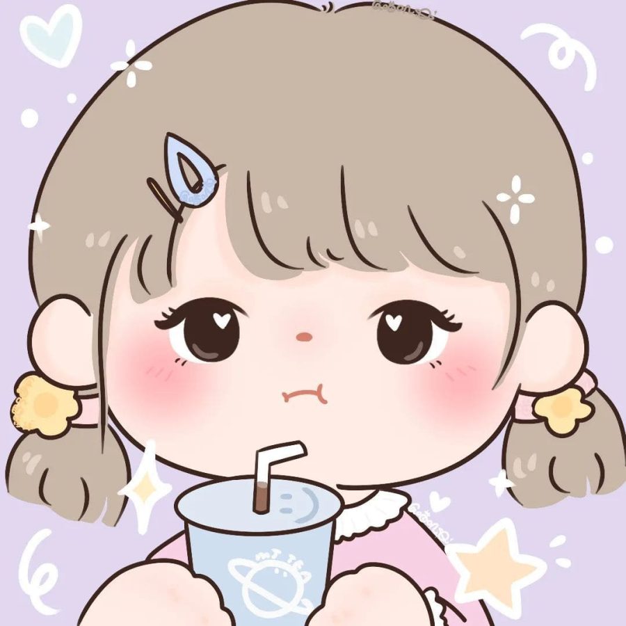 超级可爱的手绘小女生卡通头像_2