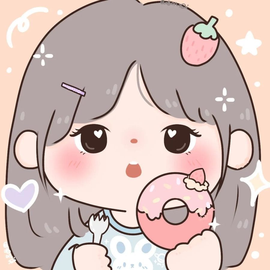 超级可爱的手绘小女生卡通头像_5