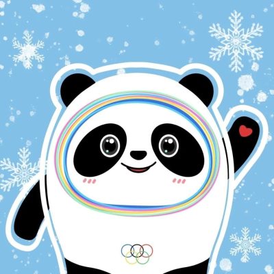 冰墩墩和雪容融卡通图片 支持情侣cp头像