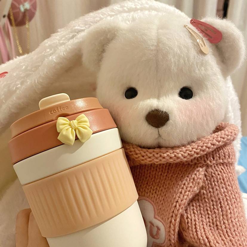 超可爱莉娜熊毛绒公仔女生闺蜜头像_4
