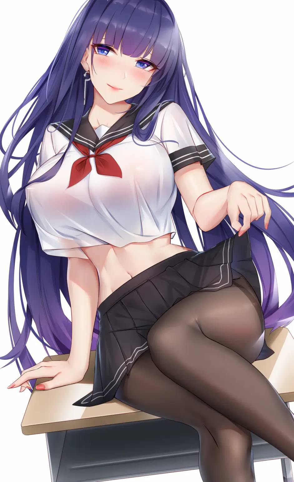 雷电芽衣raidenmei爆乳女教师_3