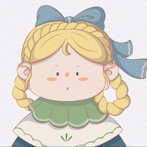微胖女孩二次元卡通闺蜜头像_8