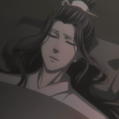 《魔道祖师动画 》 蓝湛/蓝忘机醉酒后睡觉自截头像
