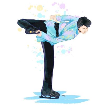 羽生结弦二次元手绘图片