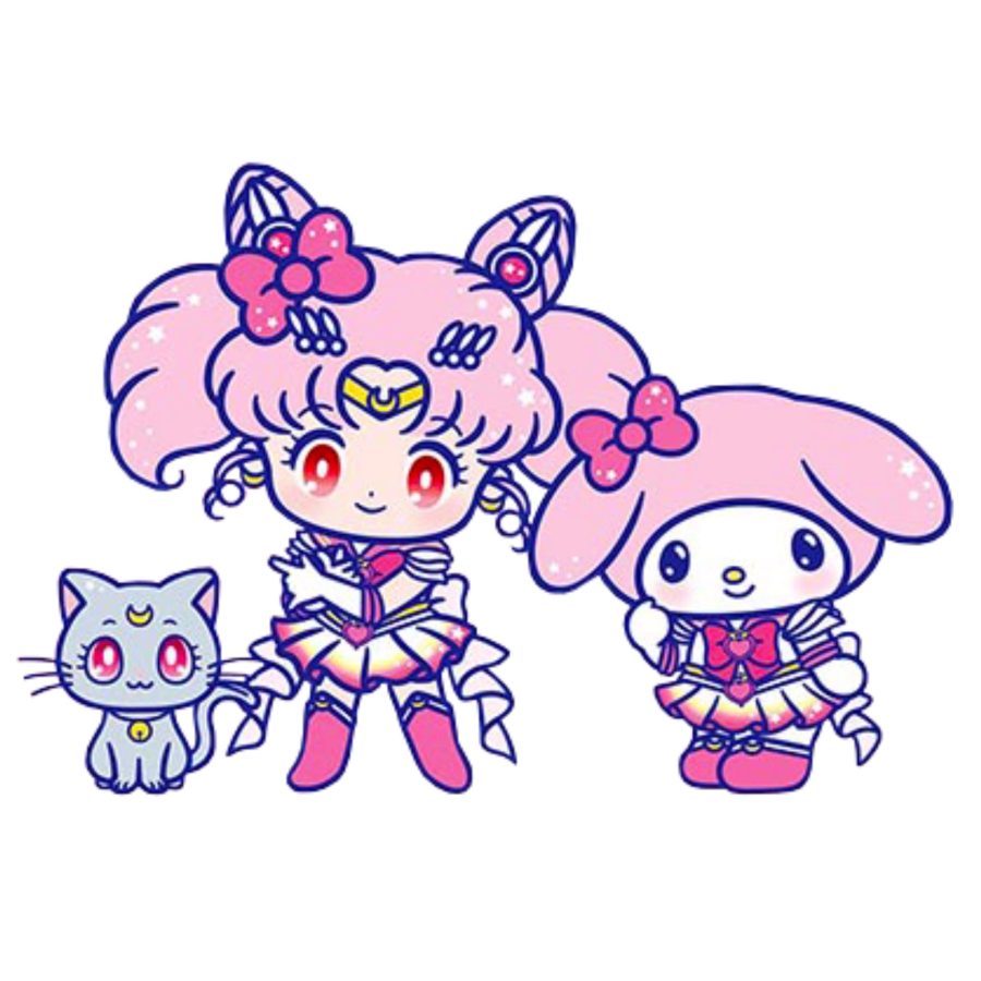 美少女战士和三丽鸥 梦幻联动联名闺蜜头像  RocketBunny二创作品_5