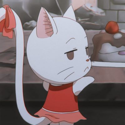 《妖精的尾巴 》夏露露 和温蒂形影不离的可爱猫咪头像