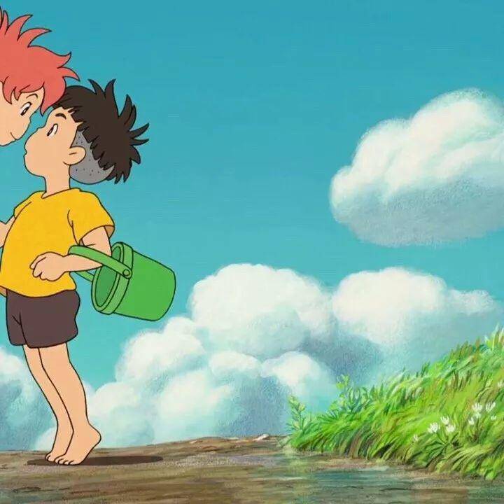 波妞和宗介的情侣头像，来自动漫《崖上的波妞》_26
