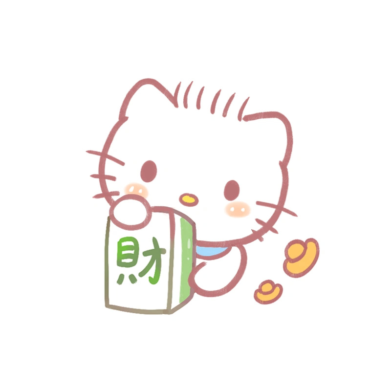 卡通三丽鸥打麻将发财头像图片_1