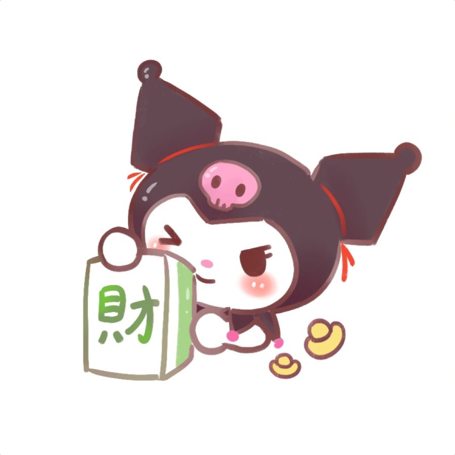 卡通三丽鸥打麻将发财头像图片_4