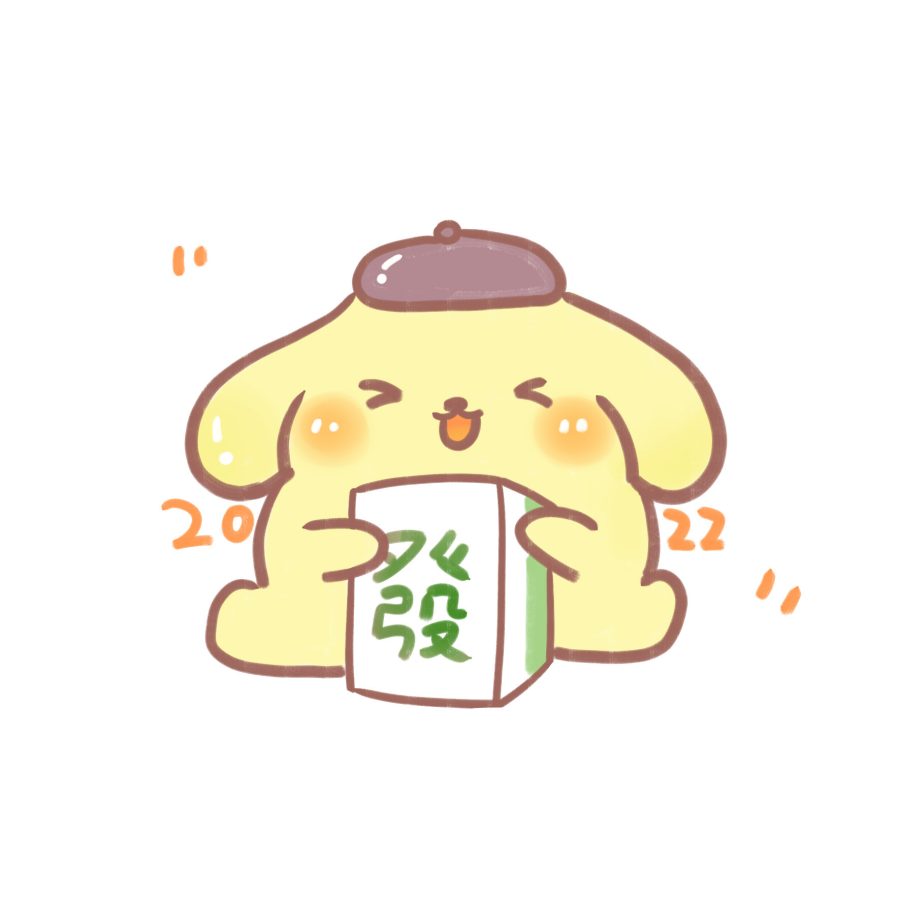 卡通三丽鸥打麻将发财头像图片_6