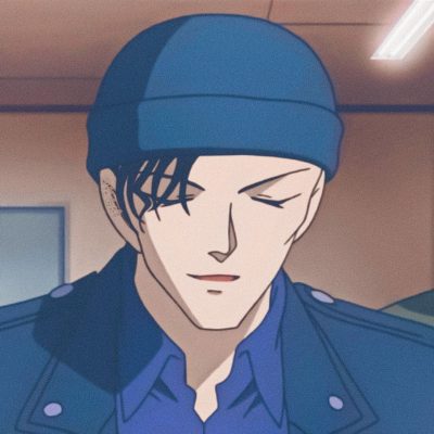 戴帽子赤井秀男生头像，动漫《名侦探柯南》