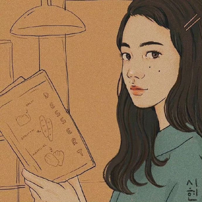 女白领女大学生手绘卡通形象女头_1