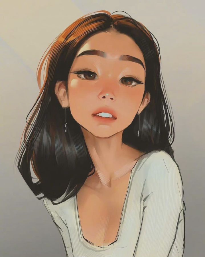 女白领女大学生手绘卡通形象女头_7