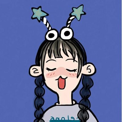 男女动漫卡通风情侣头像 一男一女一左一右