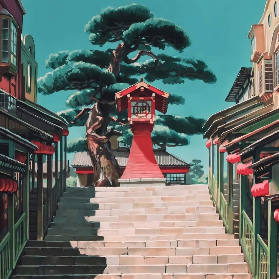 宫崎骏动画里的风景和美食动漫唯美图舒心_7