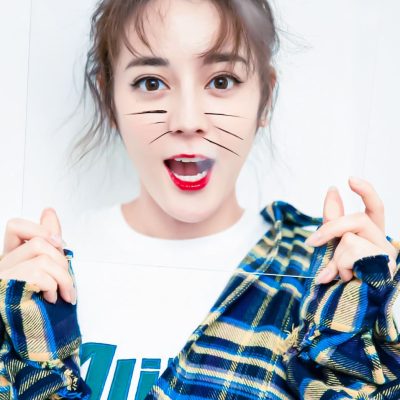迪丽热巴猫咪特效粉丝自修图