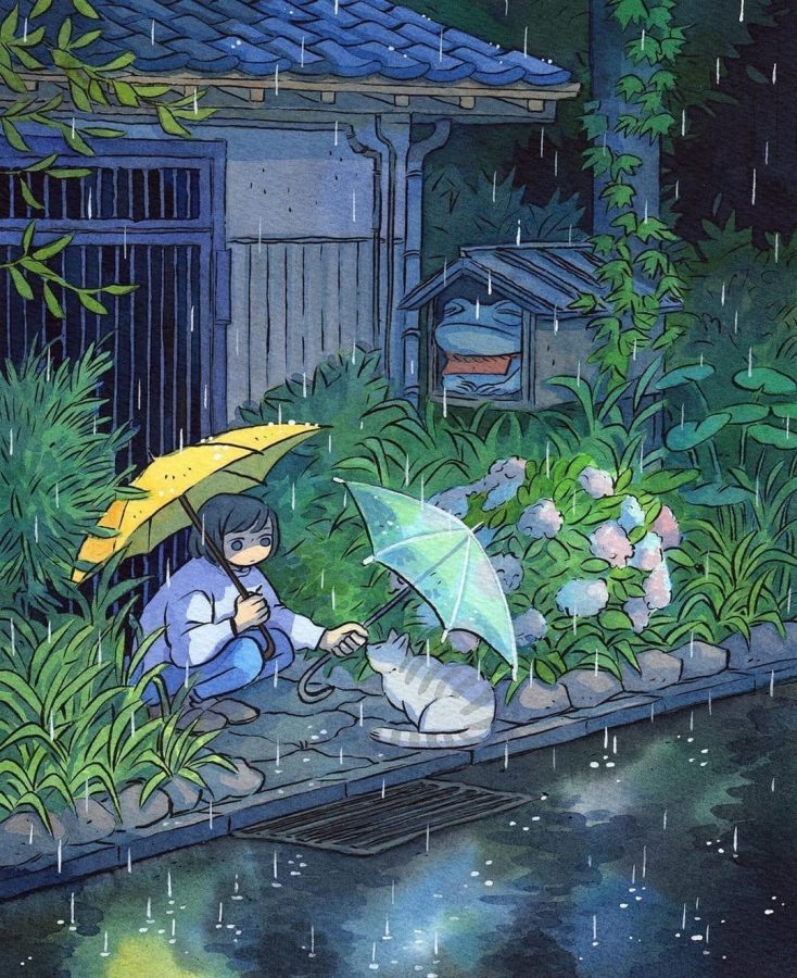 奇幻世界 插画师Heikala水彩作品 ​ 二次元治愈图_3