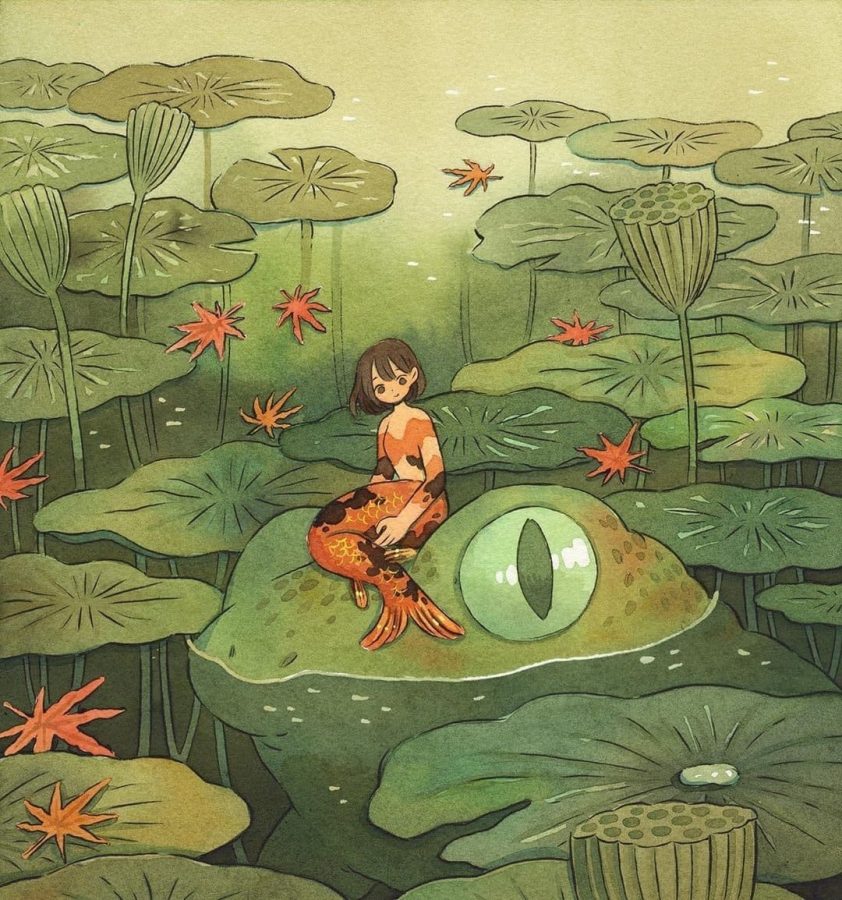 奇幻世界 插画师Heikala水彩作品 ​ 二次元治愈图_4