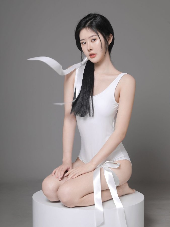 奶油纯欲少女白丝带写真_4