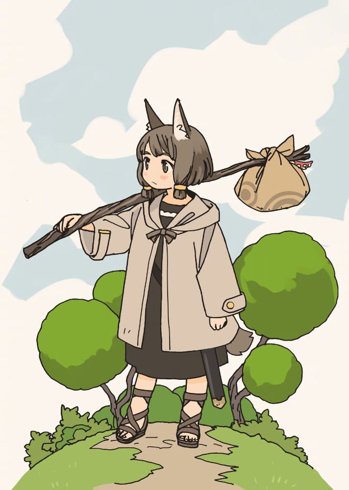 动物耳朵可爱女生二次元插画，日本赤井さしみ_4