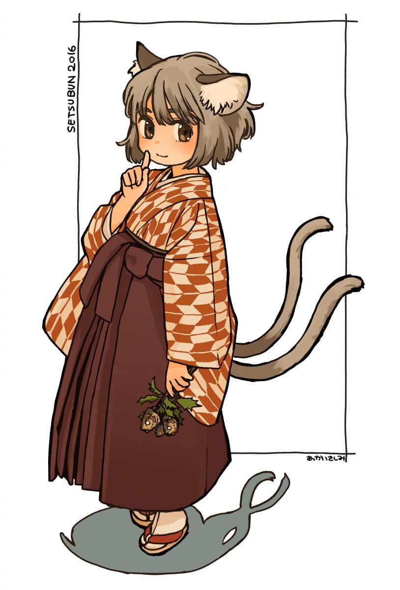 动物耳朵可爱女生二次元插画，日本赤井さしみ_6