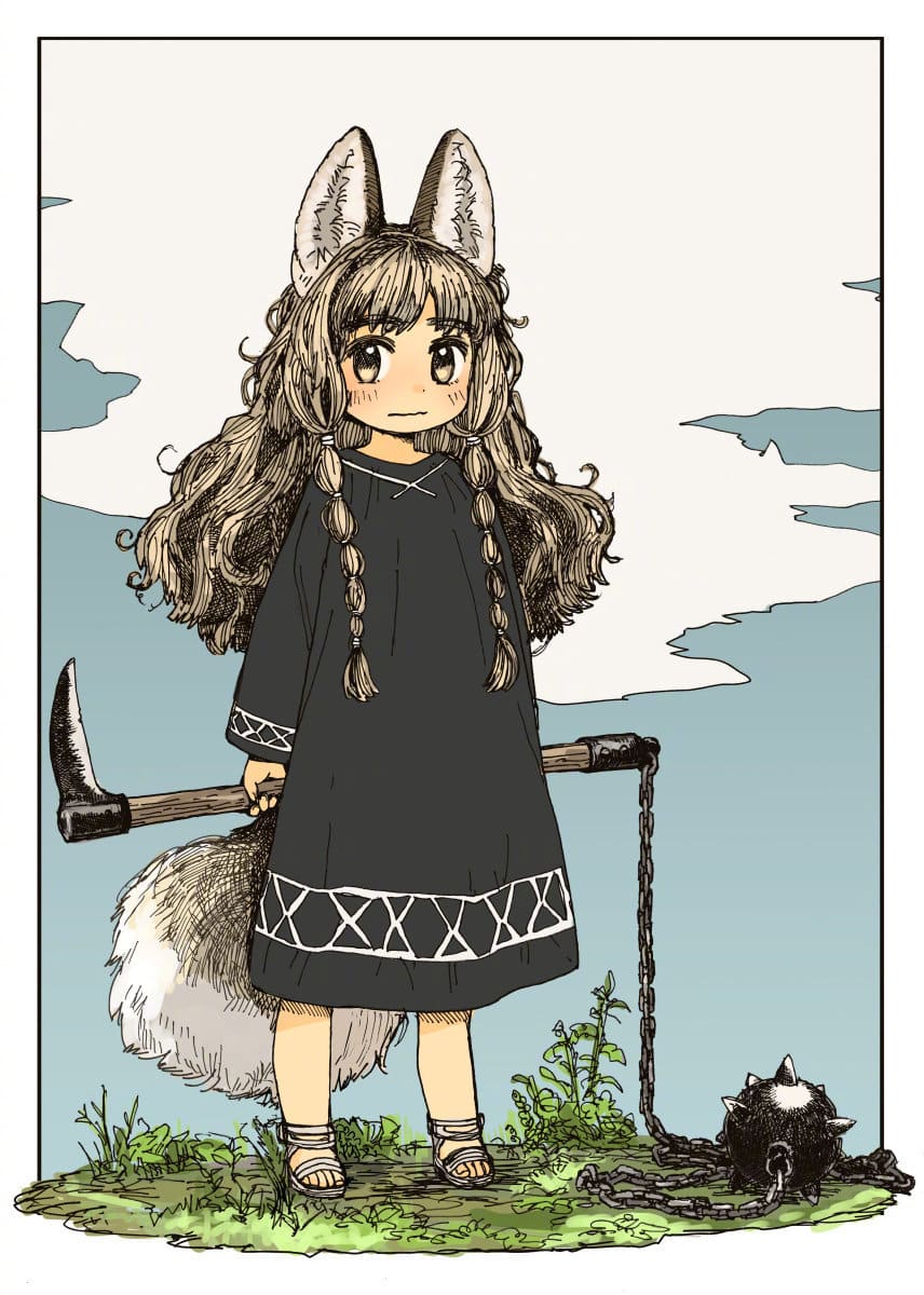 动物耳朵可爱女生二次元插画，日本赤井さしみ_8