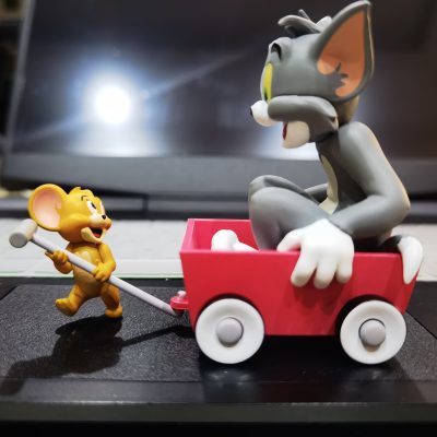 猫和老鼠主题盲盒 ，汤姆拉车杰瑞坐车