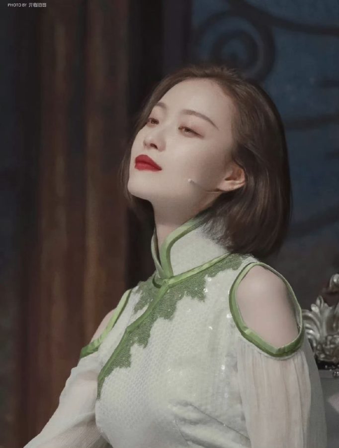 话剧《幺幺洞捌》倪妮绿色旗袍_1