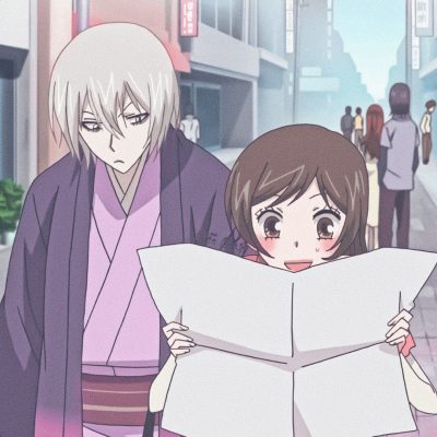 元气少女缘结神 桃园奈奈生 巴卫 紫红系列 情侣头像