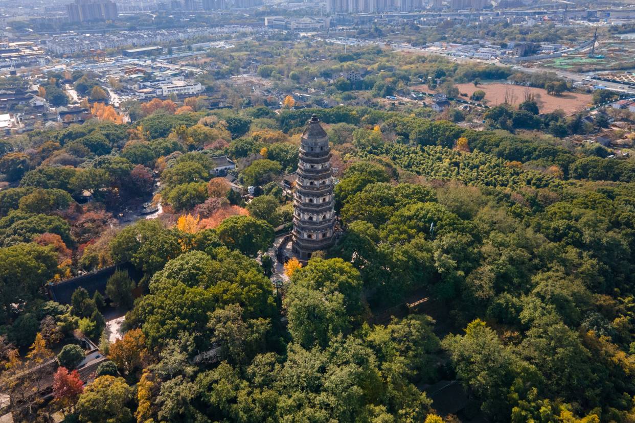 “吴中第一名胜”虎丘景区美景图一览_14
