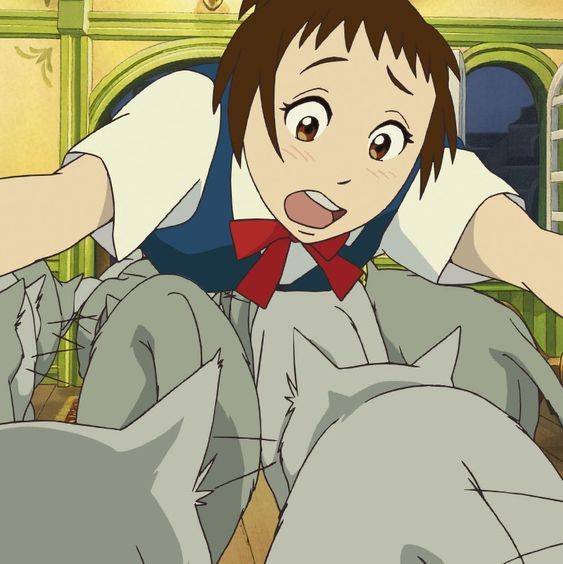 《猫的报恩》小春吉冈春 ，高中生动漫女头_8