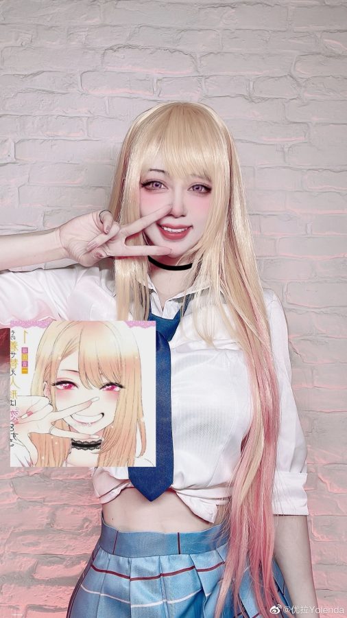 美女博主优拉Yolenda 穿JK制服Cosplay 喜多川海梦_2