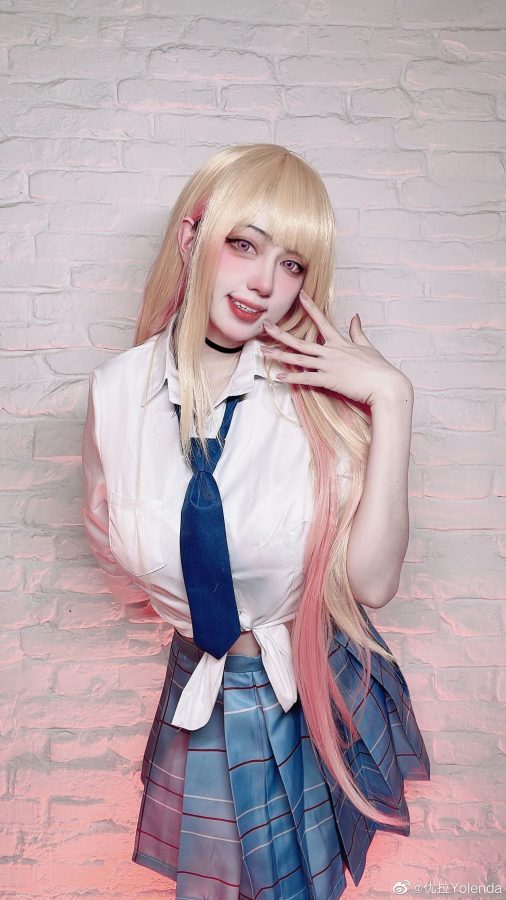 美女博主优拉Yolenda 穿JK制服Cosplay 喜多川海梦_3