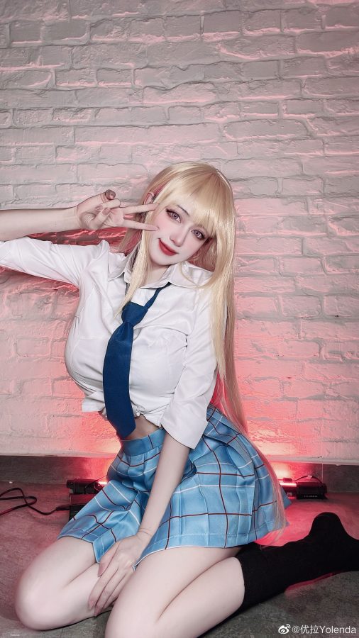 美女博主优拉Yolenda 穿JK制服Cosplay 喜多川海梦_5